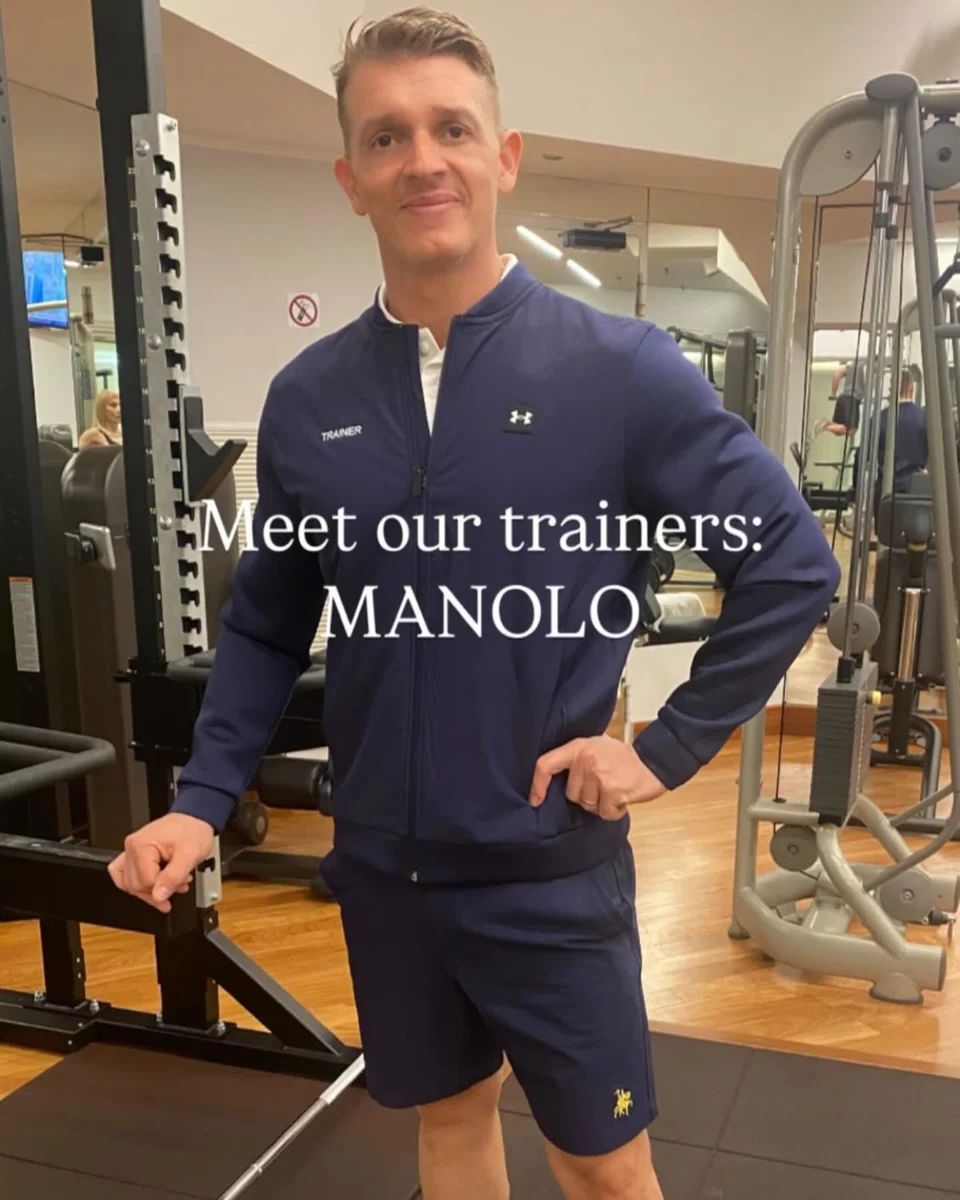 Manolo Nannini in palestra, ritratto dal suo profilo Instagram
